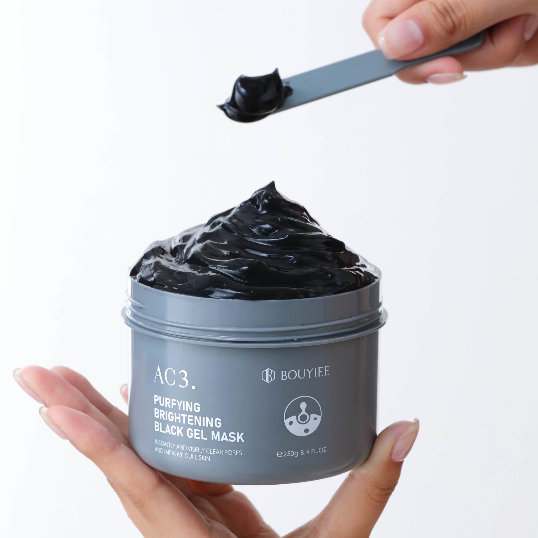 Bouyiee Mặt Nạ Thạch Đen AC3 Sạch Sâu Nâng Tone - 250g
