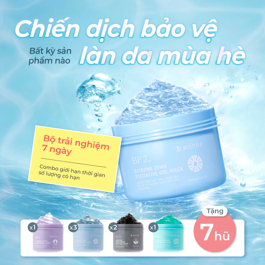 [❤️‍🔥Hàng cận date | Bộ trải nghiệm 7 ngày] Bouyiee Mặt Nạ Thạch Đông BP2 Enzyme Dưỡng Trắng Siêu Năng - 250g